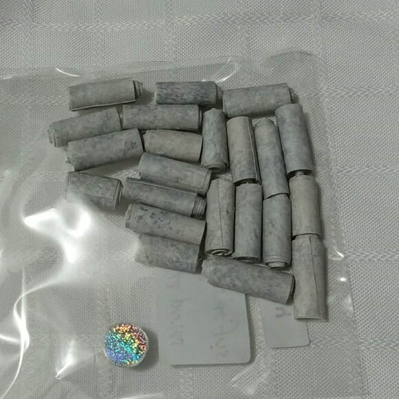 One-of-a-kind handmade/hand rolled paper beads/jewelry making/craft supplies/DIY - Picture 2 of 2